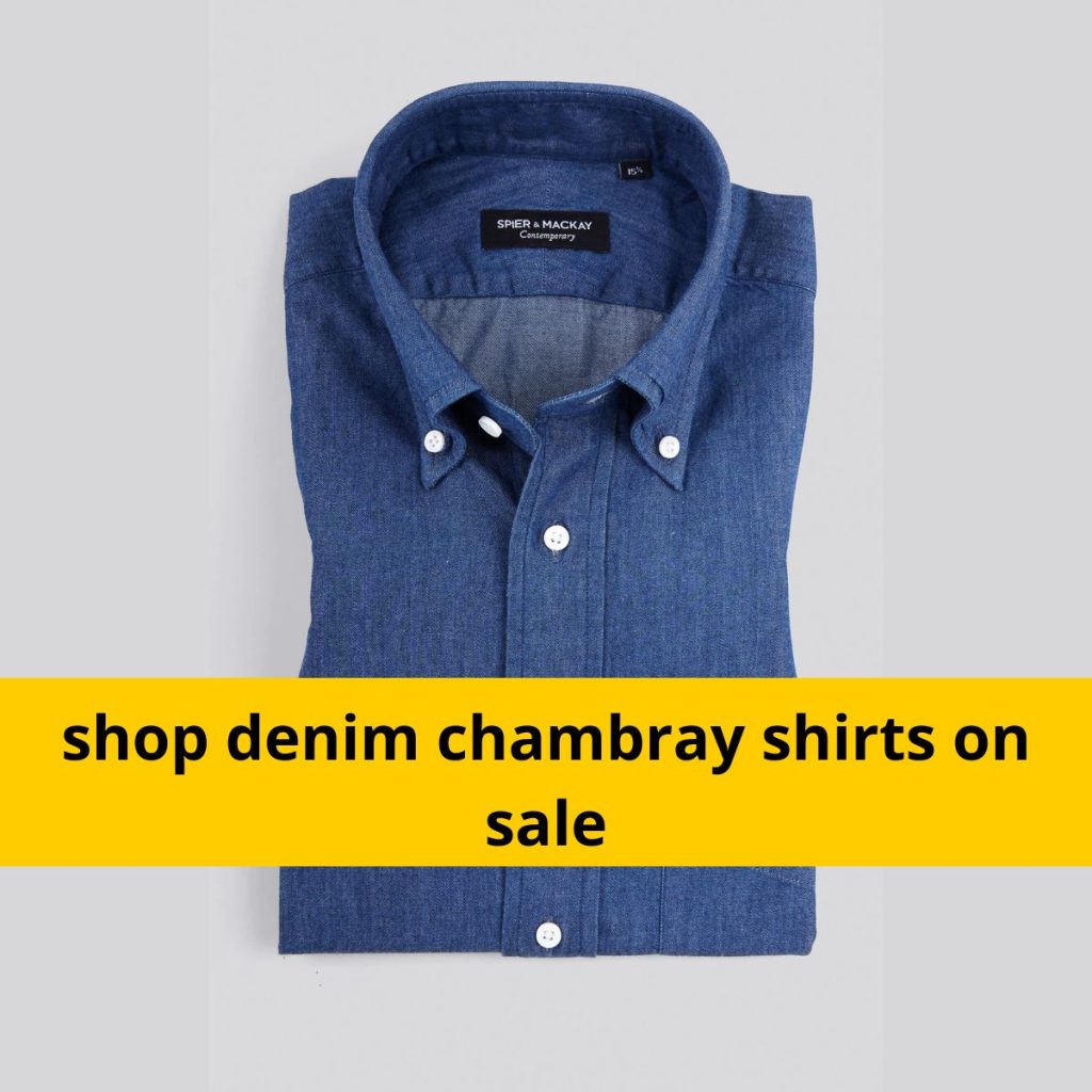 shop denim chambray shirts on sale